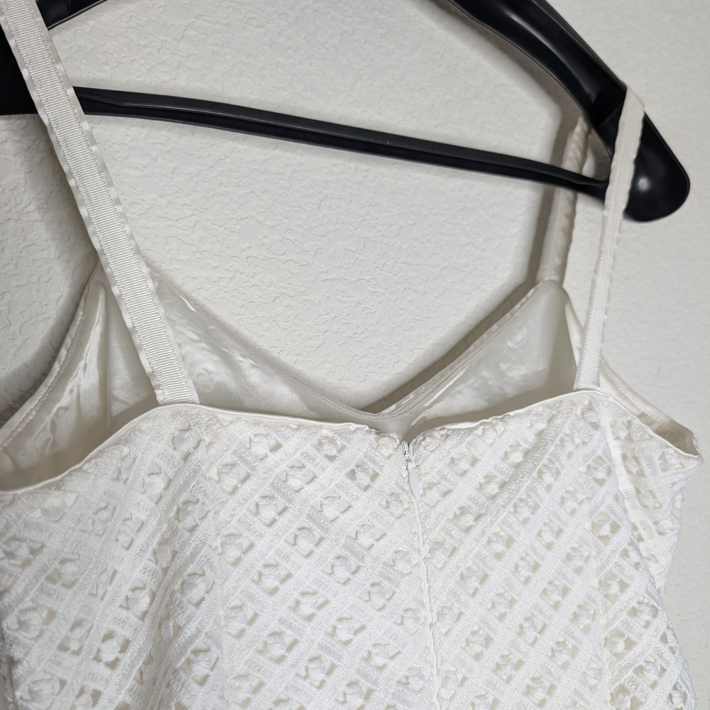 White House Black Market White Lace Midi Dress - Picture 10 of 12